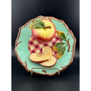 Vintage Baum Bros. Decorative 3D Apple Plate